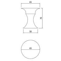 Olimpo tavolino componibile design by Servetto - bianco 3